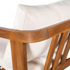 Christopher Knight Home Mottetta Sedie da pranzo da esterno in legno di acacia con cuscini (set da 2)