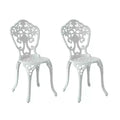 CLIHOME Cast Aluminum Bistro Patio Chairs(Set of 2)