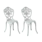 CLIHOME Cast Aluminum Bistro Patio Chairs(Set of 2)