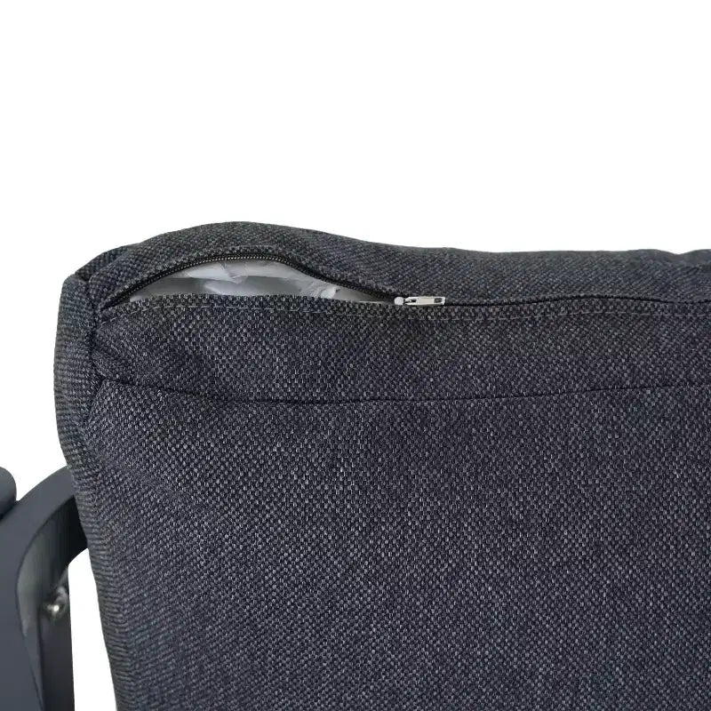 Set di 2 sedie da pranzo per esterni, sedie da patio con telaio in alluminio per tutte le stagioni con cuscini