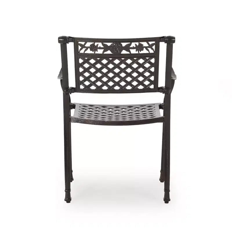 Christopher Knight Home Canterbury Chaises de salle à manger d'extérieur en aluminium (lot de 2)