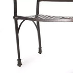 Christopher Knight Home Canterbury Chaises de salle à manger d'extérieur en aluminium (lot de 2)
