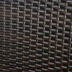Christopher Knight Home Kenneth Sedie da Pranzo da Esterno in Rattan e Ferro con Cuscini Resistenti all'Acqua (Set da 2)