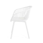 Chaise de salle à manger moderne en polypropylène Christopher Knight Home Ari Patio Mykonos avec dossier ajouré (lot de 2)