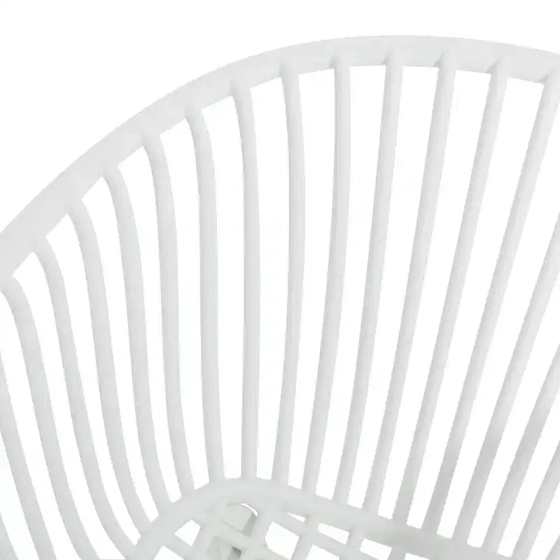 Chaise de salle à manger moderne en polypropylène Christopher Knight Home Ari Patio Mykonos avec dossier ajouré (lot de 2)