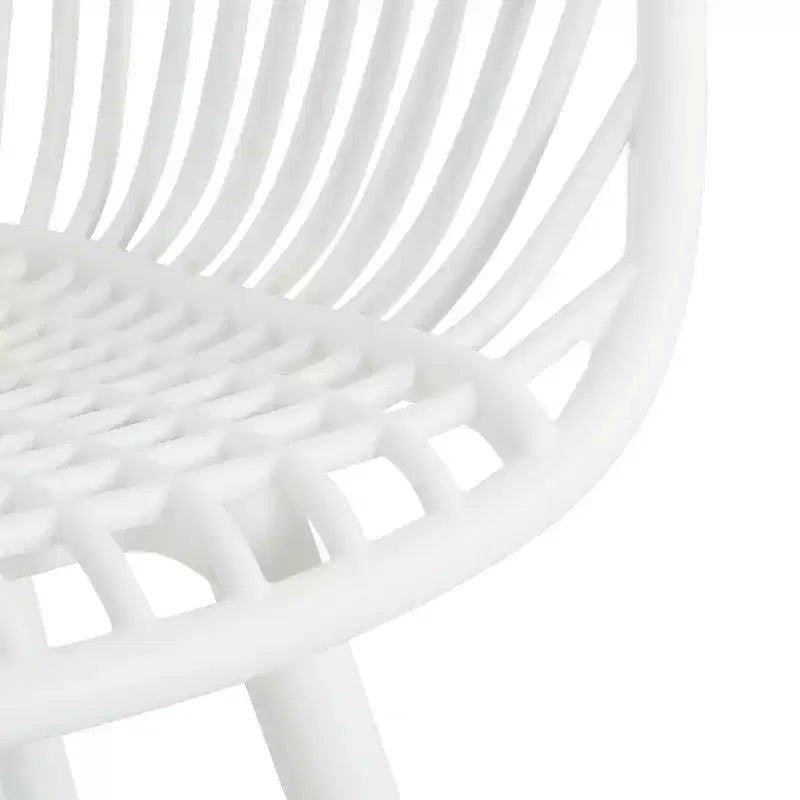 Chaise de salle à manger moderne en polypropylène Christopher Knight Home Ari Patio Mykonos avec dossier ajouré (lot de 2)