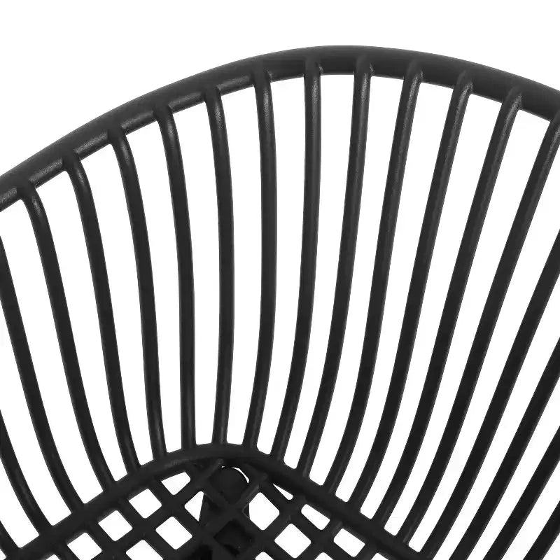 Chaise de salle à manger moderne en polypropylène Christopher Knight Home Ari Patio Mykonos avec dossier ajouré (lot de 2)