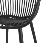 Chaise de salle à manger moderne en polypropylène Christopher Knight Home Ari Patio Mykonos avec dossier ajouré (lot de 2)
