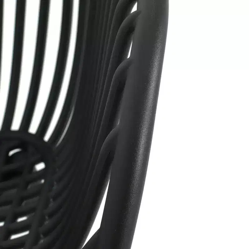 Chaise de salle à manger moderne en polypropylène Christopher Knight Home Ari Patio Mykonos avec dossier ajouré (lot de 2)