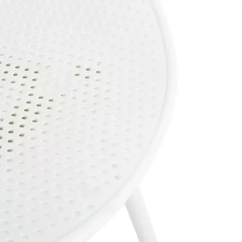 Christopher Knight Home Sedia da pranzo Lysander moderna da patio in polipropilene con schienale traforato a rombi (set da 2)
