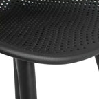 Christopher Knight Home Sedia da pranzo Lysander moderna da patio in polipropilene con schienale traforato a rombi (set da 2)