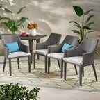 Christopher Knight Home Hillhurst Outdoor Wicker Dining Chairs with Cushions (Set of 4)
