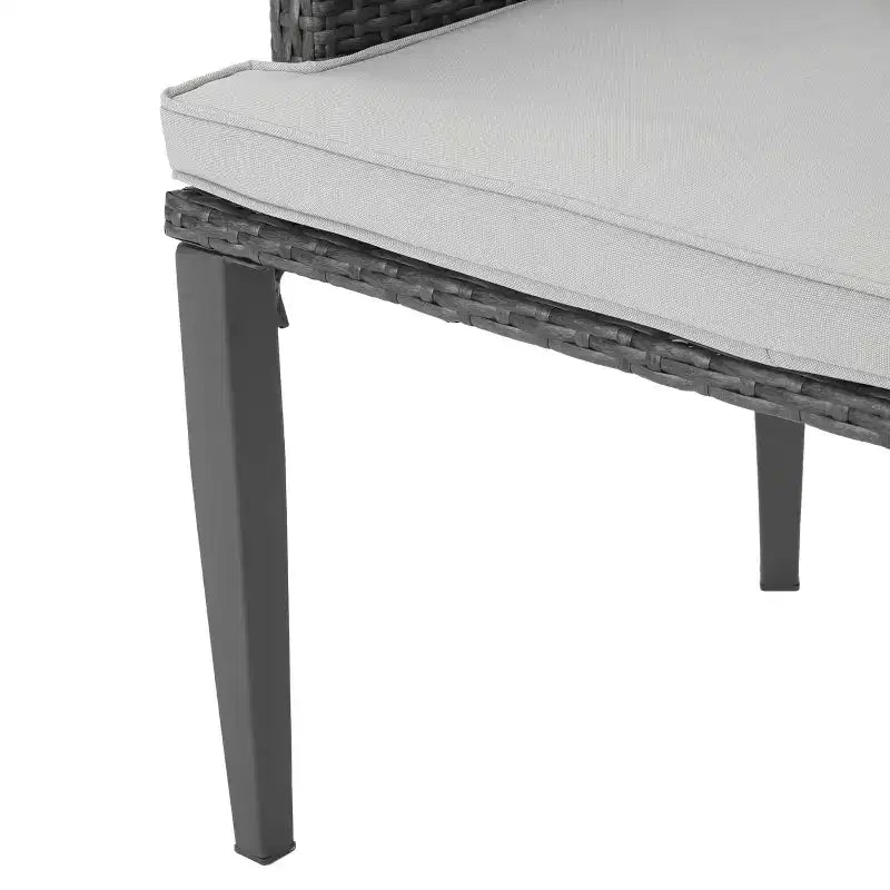 Christopher Knight Home Hillhurst - Sedie da pranzo da esterno in vimini con cuscini (set da 4)