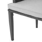 Christopher Knight Home Hillhurst - Sedie da pranzo da esterno in vimini con cuscini (set da 4)