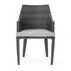 Christopher Knight Home Hillhurst - Sedie da pranzo da esterno in vimini con cuscini (set da 4)
