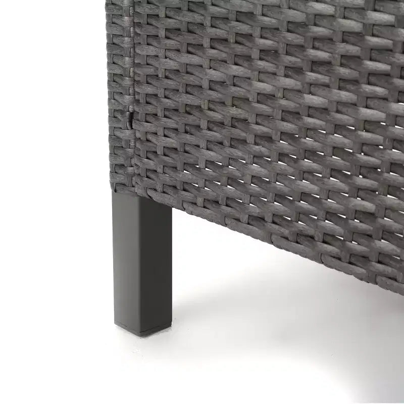 GDFStudio Caesar Chaises de salle à manger modernes d'extérieur en rotin avec coussins résistants à l'eau (Lot de 4)