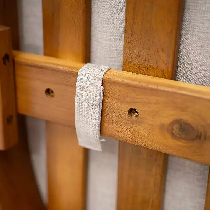 Christopher Knight Home Chaises de salle à manger rustiques Dravik en bois d'acacia avec accoudoirs, dossier incurvé et coussins (lot de 2)