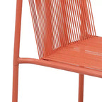 Christopher Knight Home Balfour - Sedie da pranzo moderne da esterno impilabili in rattan e ferro (set di 2)