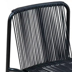 Christopher Knight Home Balfour - Sedie da pranzo moderne da esterno impilabili in rattan e ferro (set di 2)