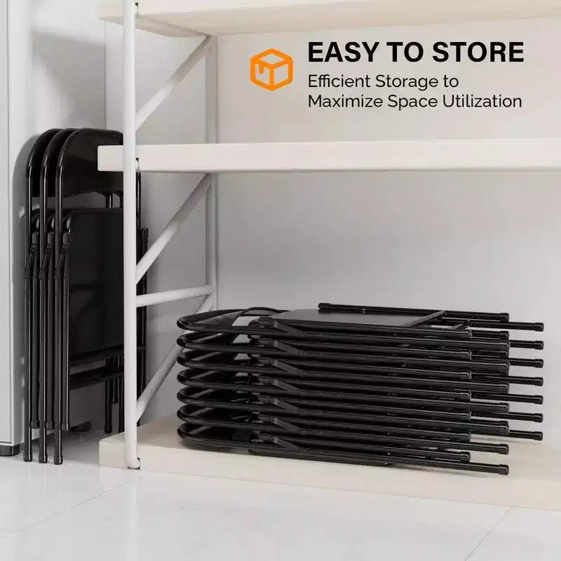 Sedia Pieghevole Impilabile Karl Home in Metallo (Set da 4)