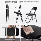 Sedia Pieghevole Impilabile Karl Home in Metallo (Set da 4)