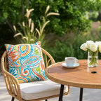 Karl Home | Sedia da pranzo da esterno con struttura in metallo e intreccio in rattan (set da 4)