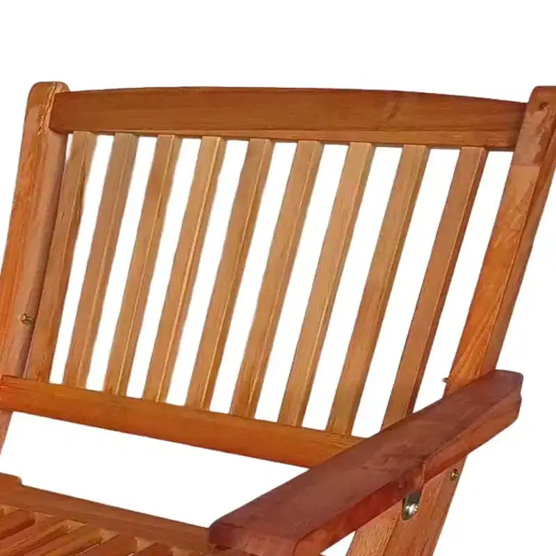 GDFStudio Benedict Sedie da pranzo pieghevoli rustiche da patio (Set da 4)