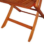 GDFStudio Benedict Sedie da pranzo pieghevoli rustiche da patio (Set da 4)