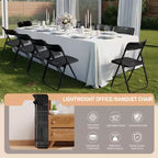 Karl Home | Set di 10 sedie pieghevoli impilabili in metallo