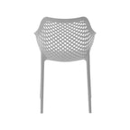 Meridian Furniture, Sedia da pranzo Mykonos per patio esterno, set da 4