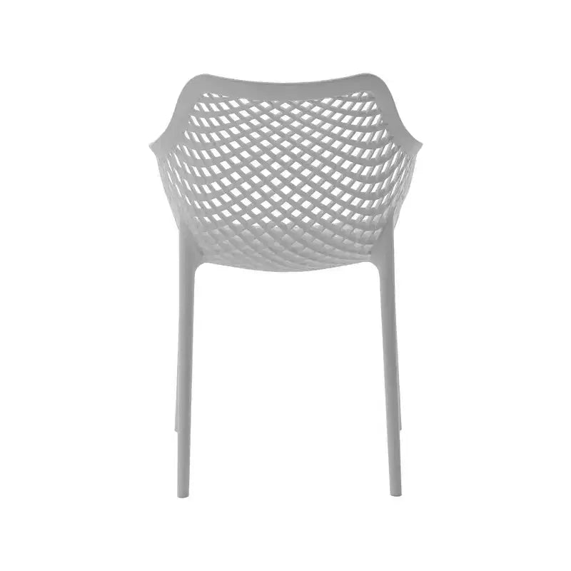 Meridian Furniture, Sedia da pranzo Mykonos per patio esterno, set da 4