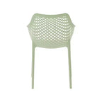 Meridian Furniture, Sedia da pranzo Mykonos per patio esterno, set da 4