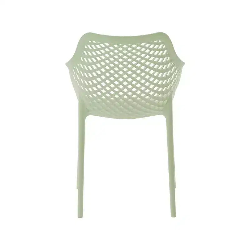 Meridian Furniture, Sedia da pranzo Mykonos per patio esterno, set da 4