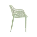 Meridian Furniture, Sedia da pranzo Mykonos per patio esterno, set da 4