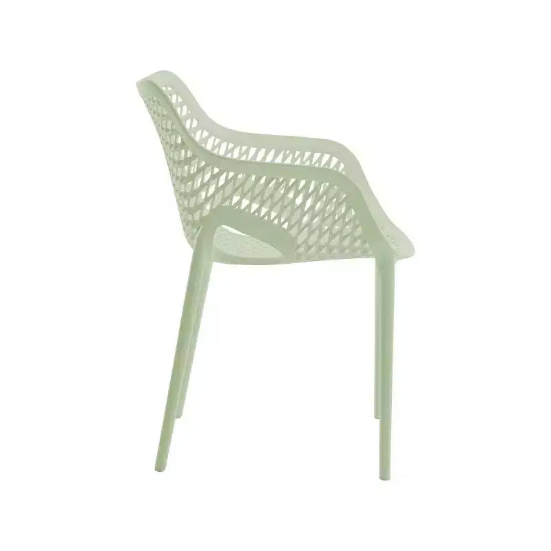 Meridian Furniture, Sedia da pranzo Mykonos per patio esterno, set da 4
