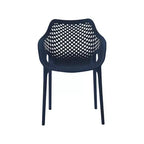 Meridian Furniture, Sedia da pranzo Mykonos per patio esterno, set da 4