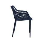 Meridian Furniture, Sedia da pranzo Mykonos per patio esterno, set da 4