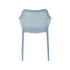 Meridian Furniture, Sedia da pranzo Mykonos per patio esterno, set da 4