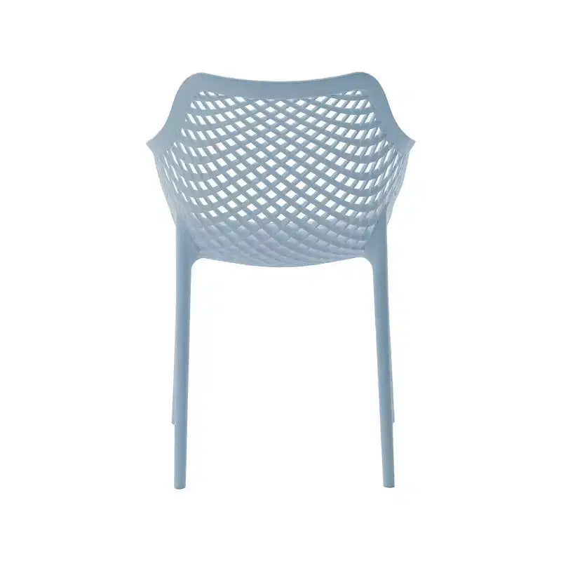 Meridian Furniture, Sedia da pranzo Mykonos per patio esterno, set da 4