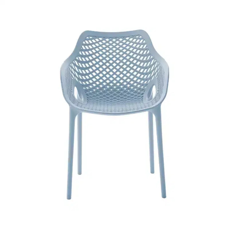 Meridian Furniture, Sedia da pranzo Mykonos per patio esterno, set da 4