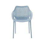 Meridian Furniture, Sedia da pranzo Mykonos per patio esterno, set da 4