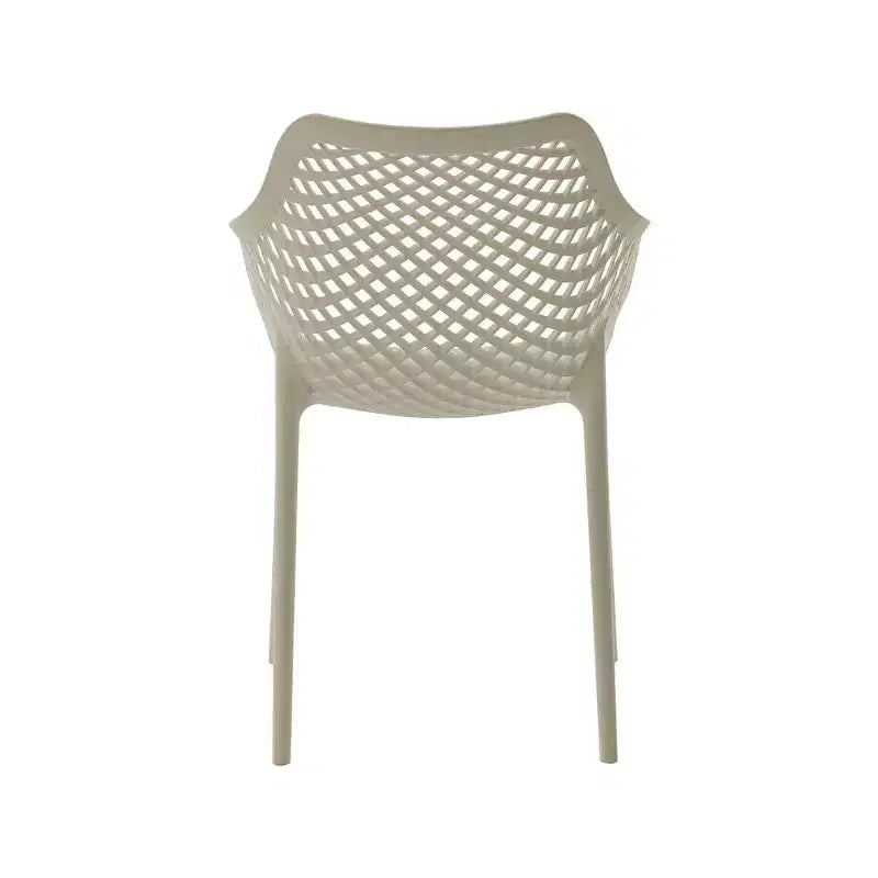 Meridian Furniture, Sedia da pranzo Mykonos per patio esterno, set da 4