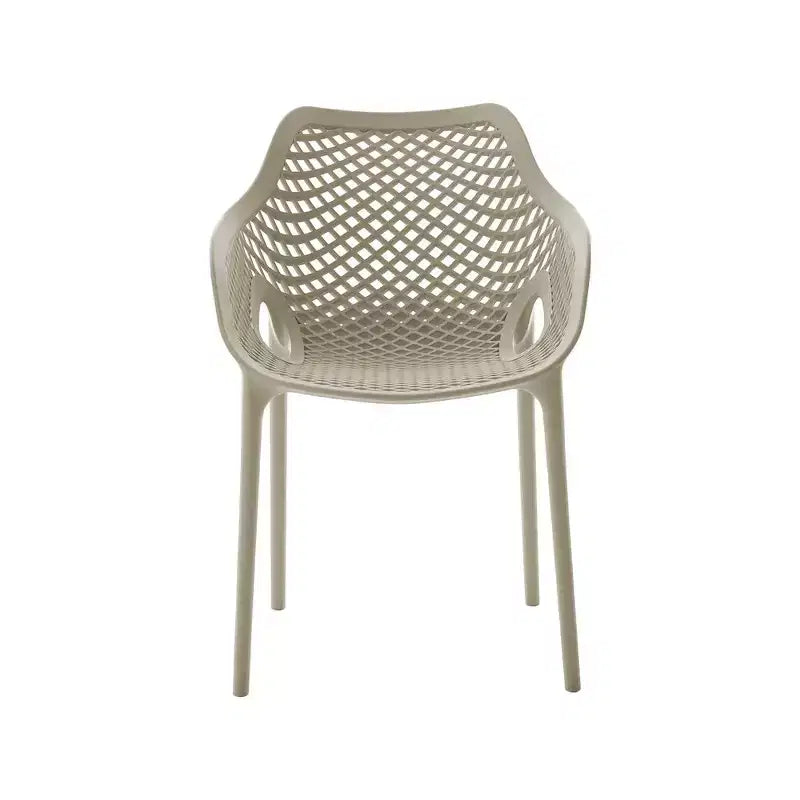 Meridian Furniture, Sedia da pranzo Mykonos per patio esterno, set da 4