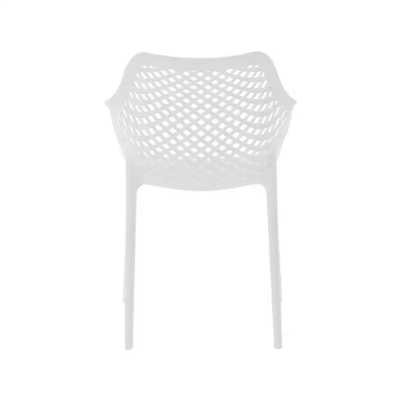 Meridian Furniture, Sedia da pranzo Mykonos per patio esterno, set da 4