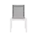 Meridian Furniture, Chaises de salle à manger d'extérieur Nizuc en tissu maillé résistant à l'eau, lot de 2
