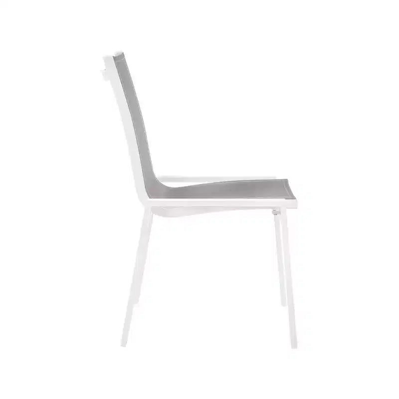 Meridian Furniture, Chaises de salle à manger d'extérieur Nizuc en tissu maillé résistant à l'eau, lot de 2