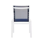 Meridian Furniture, Chaises de salle à manger d'extérieur Nizuc en tissu maillé résistant à l'eau, lot de 2