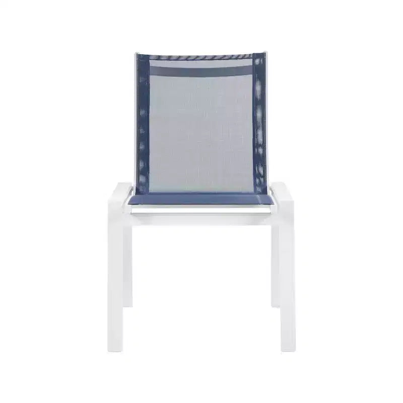 Meridian Furniture, Chaises de salle à manger d'extérieur Nizuc en tissu maillé résistant à l'eau, lot de 2