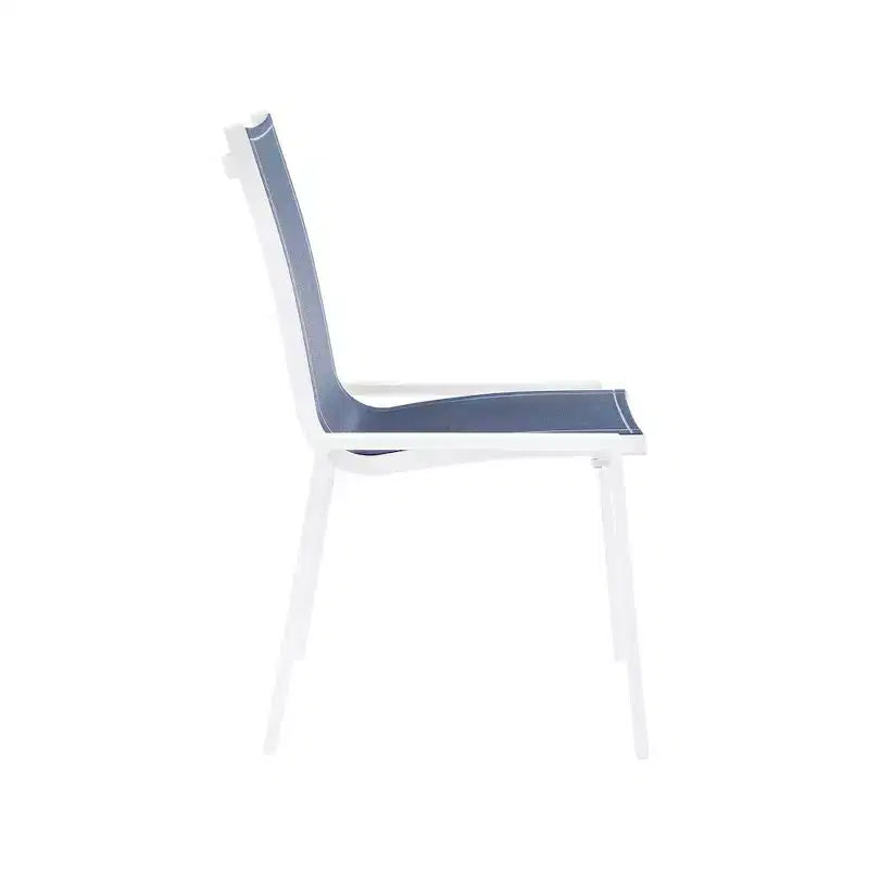 Meridian Furniture, Chaises de salle à manger d'extérieur Nizuc en tissu maillé résistant à l'eau, lot de 2