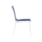 Meridian Furniture, Chaises de salle à manger d'extérieur Nizuc en tissu maillé résistant à l'eau, lot de 2